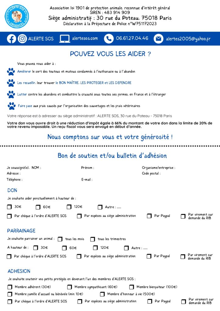 alerte sos bon de soutien bulletin d'adhesion page 0001