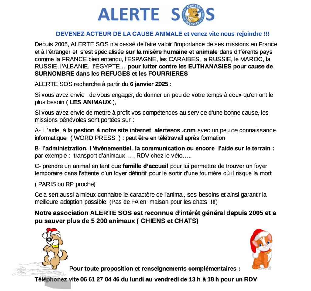 alertesos bénévoles