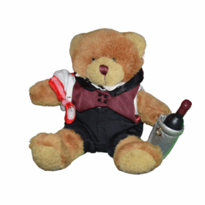 peluche teddy bear garçon de café